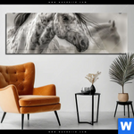 Acrylglasbild Das Pferd Wild Schoen Panorama Produktvorschau mit dem Bild Das Pferd - wild & schön im Format Panorama.