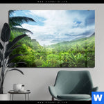 Acrylglasbild Der Dschungel Querformat Produktvorschau mit dem Bild Der Dschungel im Format Querformat.