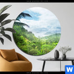 Acrylglasbild Der Dschungel Rund Produktvorschau mit dem Bild Der Dschungel im Format Rund.