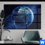 Acrylglasbild Die Erde Querformat Produktvorschau mit dem Bild Die Erde im Format Querformat.