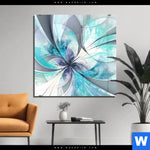 Acrylglasbild Digitale Blumen No 3 Quadrat Produktvorschau mit dem Bild Digitale Blumen No.3 im Format Quadrat.