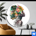 Acrylglasbild Doppelbelichtung Portraet Einer Afrikanischen Frau Rund Produktvorschau mit dem Bild Doppelbelichtung Porträt einer afrikanischen Frau im Format Rund.