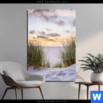 Acrylglasbild Duenen Und Abendsonne Hochformat Produktvorschau mit dem Bild Dünen und Abendsonne im Format Hochformat.
