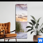 Acrylglasbild Duenen Und Abendsonne Schmal Produktvorschau mit dem Bild Dünen und Abendsonne im Format Schmal.