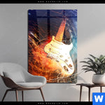 Acrylglasbild E Gitarre Hochformat Produktvorschau mit dem Bild E-Gitarre im Format Hochformat.