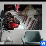 Acrylglasbild E Gitarre Retro Look Querformat Produktvorschau mit dem Bild E-Gitarre Retro Look im Format Querformat.