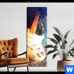 Acrylglasbild E Gitarre Schmal Produktvorschau mit dem Bild E-Gitarre im Format Schmal.