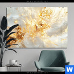 Acrylglasbild Edle Farbexplosion Gold Querformat Produktvorschau mit dem Bild Edle Farbexplosion Gold im Format Querformat.