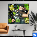 Acrylglasbild Edle Weine Geniessen Quadrat Produktvorschau mit dem Bild Edle Weine genießen im Format Quadrat.