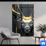 Acrylglasbild Edler Hirsch In Fokus Hochformat Produktvorschau mit dem Bild Edler Hirsch in Fokus im Format Hochformat.