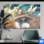 Acrylglasbild Eifelturm In Paris Querformat Produktvorschau mit dem Bild Eifelturm in Paris im Format Querformat.