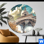 Acrylglasbild Eifelturm In Paris Rund Produktvorschau mit dem Bild Eifelturm in Paris im Format Rund.