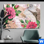 Acrylglasbild Eifelturm Rosen Querformat Produktvorschau mit dem Bild Eifelturm & Rosen im Format Querformat.