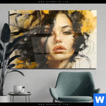 Acrylglasbild Estelle Dynamische Portraetkunst Querformat Produktvorschau mit dem Bild Estelle - Dynamische Porträtkunst im Format Querformat.