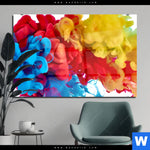 Acrylglasbild Farbe Im Wasser Bunt Querformat Produktvorschau mit dem Bild Farbe im Wasser - bunt im Format Querformat.
