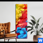 Acrylglasbild Farbe Im Wasser Bunt Schmal Produktvorschau mit dem Bild Farbe im Wasser - bunt im Format Schmal.