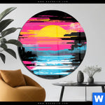 Acrylglasbild Farben Der Nacht Rund Produktvorschau mit dem Bild Farben der Nacht im Format Rund.