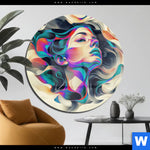 Acrylglasbild Farbrausch Der Seele Rund Produktvorschau mit dem Bild Farbrausch der Seele im Format Rund.