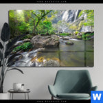 Acrylglasbild Felsenbach Im Regenwald Querformat Produktvorschau mit dem Bild Felsenbach im Regenwald im Format Querformat.