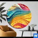 Acrylglasbild Fluid Art Am Strand Rund Produktvorschau mit dem Bild Fluid Art - Am Strand im Format Rund.