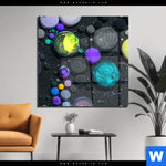 Acrylglasbild Fluid Art Bubbless No 1 Quadrat Produktvorschau mit dem Bild Fluid Art - Bubbless No.1 im Format Quadrat.