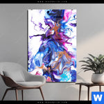 Acrylglasbild Fluid Art Floral Hochformat Produktvorschau mit dem Bild Fluid Art Floral im Format Hochformat.