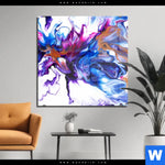 Acrylglasbild Fluid Art Floral Quadrat Produktvorschau mit dem Bild Fluid Art Floral im Format Quadrat.