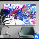 Acrylglasbild Fluid Art Floral Querformat Produktvorschau mit dem Bild Fluid Art Floral No.2 im Format Querformat.
