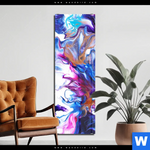Acrylglasbild Fluid Art Floral Schmal Produktvorschau mit dem Bild Fluid Art Floral No.2 im Format Schmal.