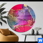 Acrylglasbild Fluid Art Fruehlingszauber Rund Produktvorschau mit dem Bild Fluid Art Frühlingszauber im Format Rund.