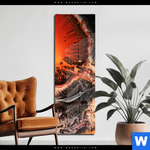 Acrylglasbild Fluid Art Lavastrom Schmal Produktvorschau mit dem Bild Fluid Art Lavastrom im Format Schmal.