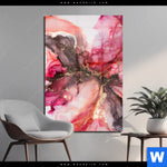 Acrylglasbild Fluid Art Rot Braun Hochformat Produktvorschau mit dem Bild Fluid Art Rot & Braun im Format Hochformat.