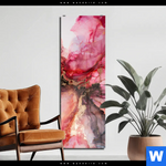 Acrylglasbild Fluid Art Rot Braun Schmal Produktvorschau mit dem Bild Fluid Art Rot & Braun im Format Schmal.