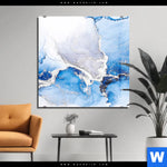 Acrylglasbild Fluid Art Winter Wonderland Quadrat Produktvorschau mit dem Bild Fluid Art Winter Wonderland im Format Quadrat.