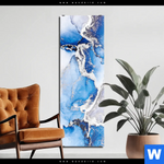 Acrylglasbild Fluid Art Winter Wonderland Schmal Produktvorschau mit dem Bild Fluid Art Winter Wonderland im Format Schmal.