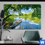 Acrylglasbild Flusslandschaft Querformat Produktvorschau mit dem Bild Flusslandschaft im Format Querformat.