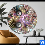 Acrylglasbild Fraktale Kunst No 1 Rund Produktvorschau mit dem Bild Fraktale Kunst No.1 im Format Rund.