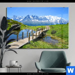 Acrylglasbild Franzoesische Alpen Querformat Produktvorschau mit dem Bild Französische Alpen im Format Querformat.