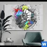 Acrylglasbild Freiheitsstatue Pop Art No 1 Querformat Produktvorschau mit dem Bild Freiheitsstatue Pop Art No.1 im Format Querformat.