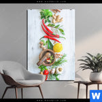 Acrylglasbild Frische Kraeuter Gewuerze Hochformat Produktvorschau mit dem Bild Frische Kräuter & Gewürze im Format Hochformat.