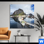 Acrylglasbild Fruehling In Norwegen Quadrat Produktvorschau mit dem Bild Frühling in Norwegen im Format Quadrat.