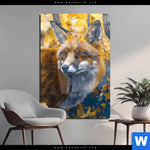 Acrylglasbild Fuchs Im Blaetterwald Hochformat Produktvorschau mit dem Bild Fuchs im Blätterwald im Format Hochformat.