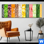 Acrylglasbild Gesunde Ernaehrung Panorama Produktvorschau mit dem Bild Gesunde Ernährung im Format Panorama.