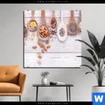 Acrylglasbild Gesunde Vielfalt Aus Loeffeln Quadrat Produktvorschau mit dem Bild Gesunde Vielfalt aus Löffeln im Format Quadrat.