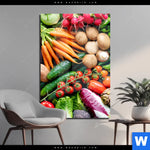 Acrylglasbild Gesundes Gemuese Hochformat Produktvorschau mit dem Bild Gesundes Gemüse im Format Hochformat.