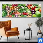 Acrylglasbild Gesundes Gemuese Panorama Produktvorschau mit dem Bild Gesundes Gemüse im Format Panorama.