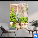 Acrylglasbild Getrocknete Kraeuter Hochformat Produktvorschau mit dem Bild Getrocknete Kräuter im Format Hochformat.