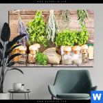 Acrylglasbild Getrocknete Kraeuter Querformat Produktvorschau mit dem Bild Getrocknete Kräuter im Format Querformat.