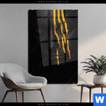 Acrylglasbild Goldene Traenen Hochformat Produktvorschau mit dem Bild Goldene Tränen im Format Hochformat.