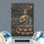 Acrylglasbild Goldener Buddha Bambus Hochformat
